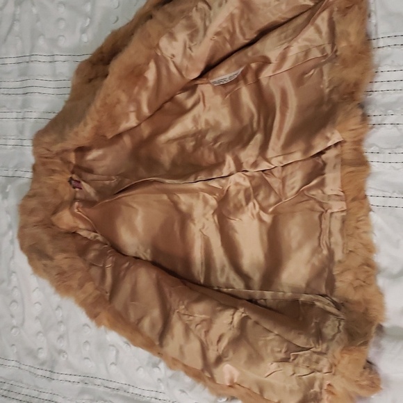 Vintage women's Opera rabbit tanned fur jacket Medium - Picture 4 of 7